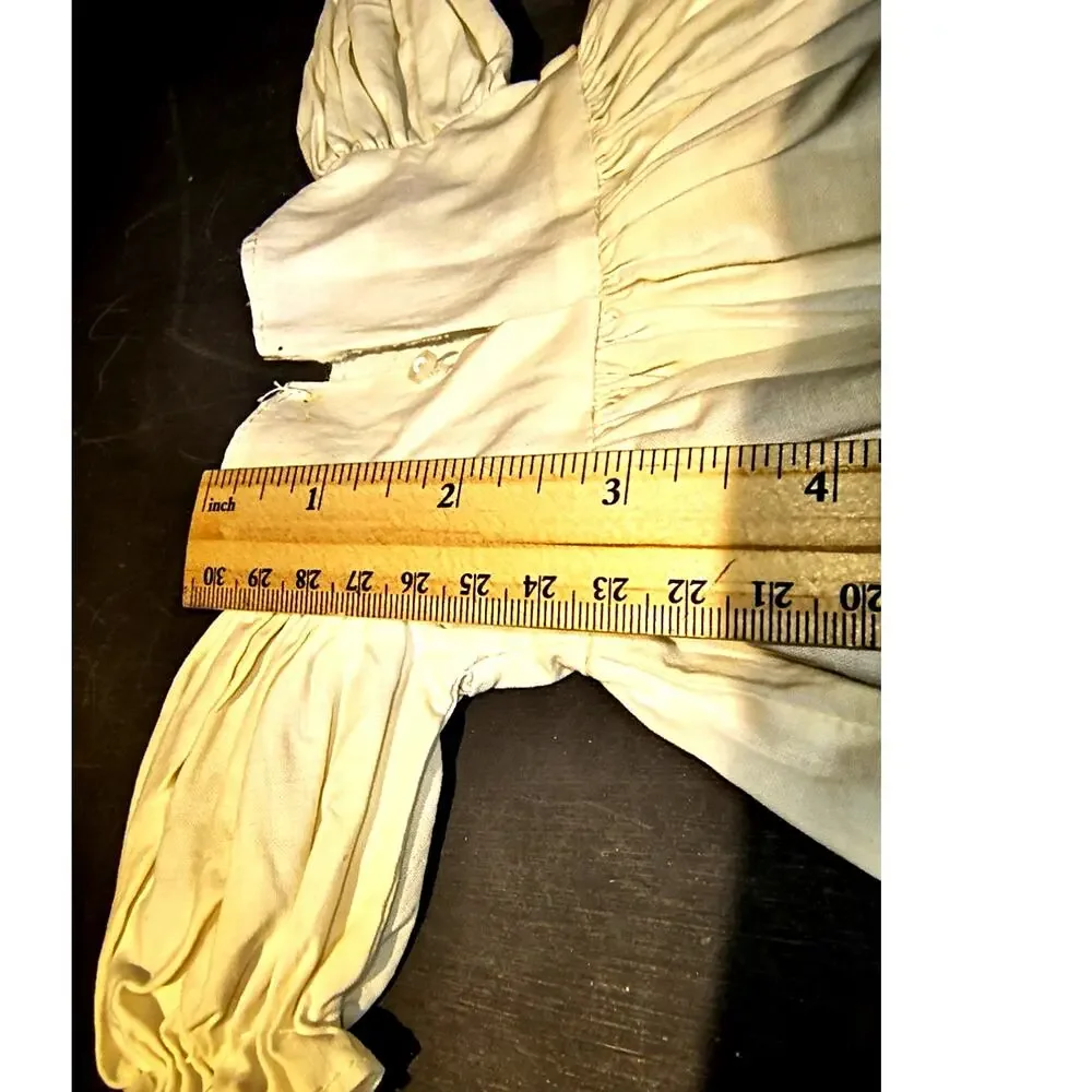 1614.  Vintage Doll Dress Crochet Design and Hem Lace